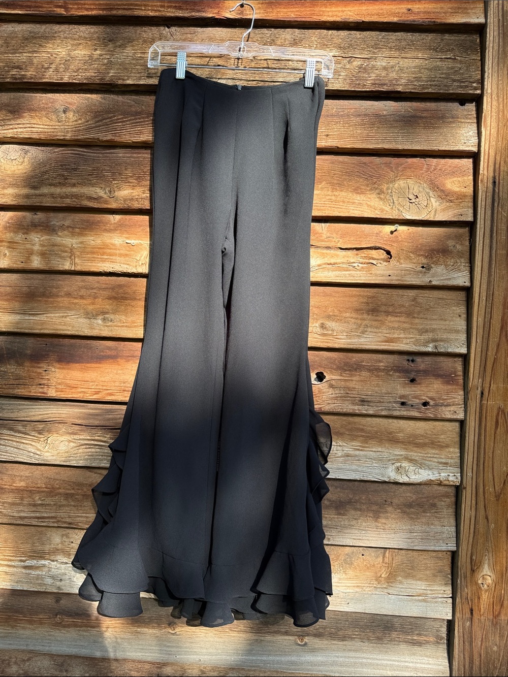 J.R. NITES vintage pants with ruffle trim